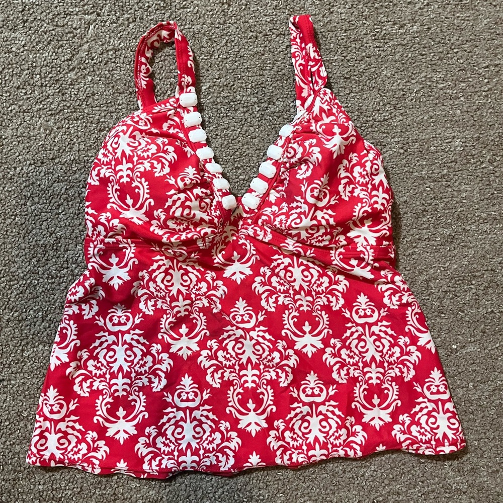 Y2K 2000s Red & White Tankini.